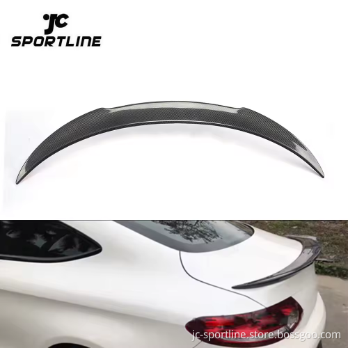 Carbon Fiber Rear Trunk Spoiler for Mercedes-Benz W205 C63 AMG Coupe 2015-2017